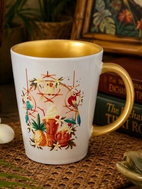 Disney Parks WonderGround Gallery Enchanted Tiki Room Coffee Mug | Gold | 2021